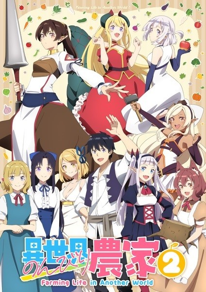 الملصق الرسمي لأنمي Isekai Nonbiri Nouka 2 مترجم