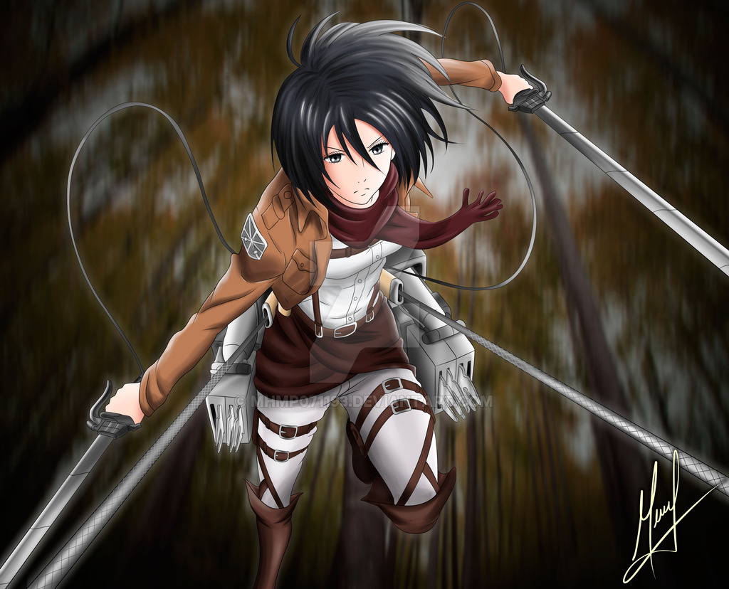 ○•○◘ مكتبهـ للانمى هجومـ العمالقهـ◘○•○ - صفحة 50 Shingeki_no_kyojin__mikasa_ackerman_by_mhmp071193-d664k4q